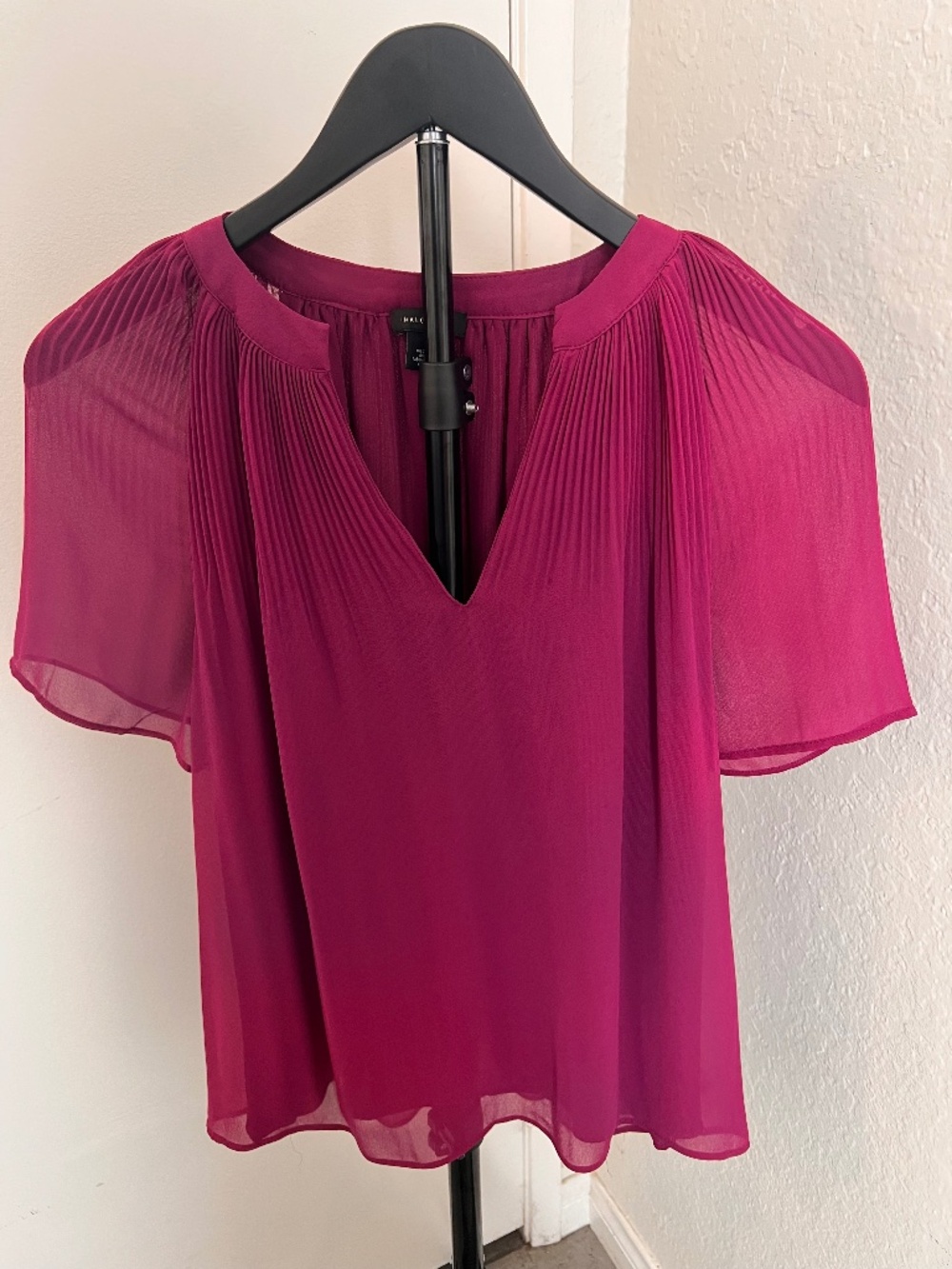 Halogen Smocked Lined  Blouse | Size Small
